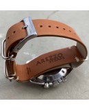 Bracelet NATO Arezzo Cuir marron 20mm