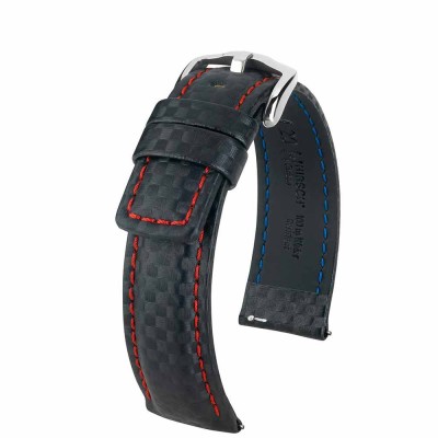 Watchstrap Hirsch Carbon Black 20mm