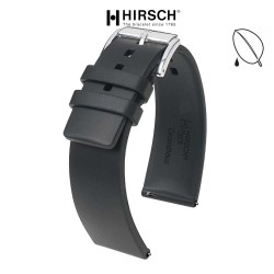 Bracelet Hirsch PURE 20mm Coutchouc Noir