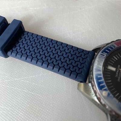 Diving bracelet 22mm blue with 2 sides