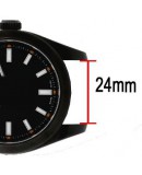 Bracelet de montre NATO 24mm Noir nylon
