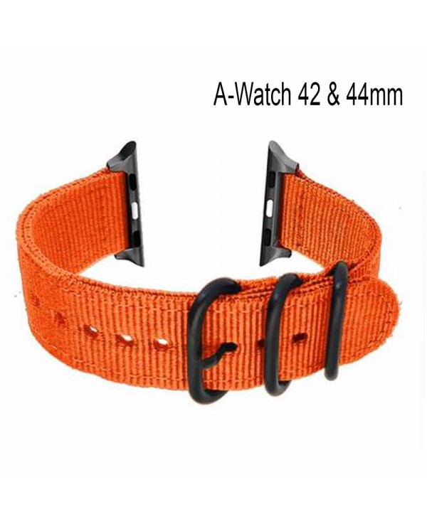 NATO pour APPLE Watch 42 ou 44mm orange