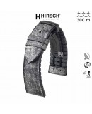 bracelet hirsch stone ardoise et boucle deployante pvd noire