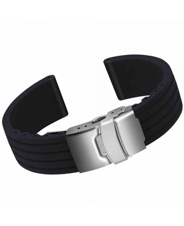 ULLCHRO Bracelet De Montre En Silicone - 16mm, 18mm, 20mm, 22mm, 24mm