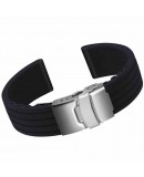 bracelet plongee silicone noir boucle deployante