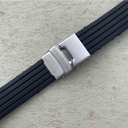 bracelet plongee silicone noir boucle deployante