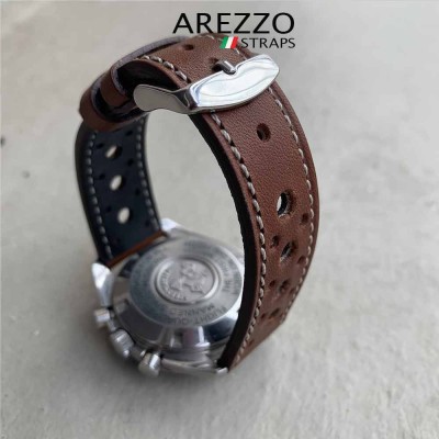 Bracelet Arezzo MARANELLO Rally 20mm brown leather