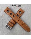 bracelet montre rallye arezzo cuir beeige 20mm