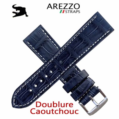 Arezzo DARKCROCO 20mm crocodile BLUE