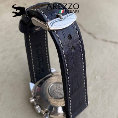 Arezzo DARK-CROCO 20mm crocodile BLEU