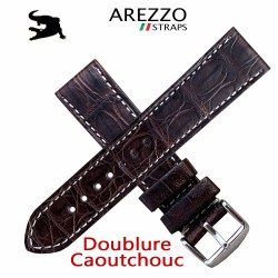 Arezzo DARK-CROCO 20mm crocodile