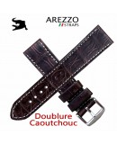 Arezzo DARK-CROCO 20mm crocodile