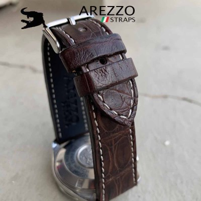 DARKCROCO 20mm crocodile BROWN Arezzo