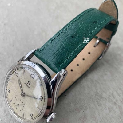 Watchstrap Hirsch MASSAI OSTRICH green 18mm