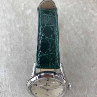 Bracelet Hirsch GENUINE CROCO green18mm