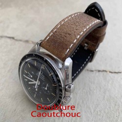 braelet montre veau mat doublure caoutchouc arezzo militare 24mm