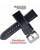 Bracelet Arezzo MILITARE 24mm Noir montre panerai