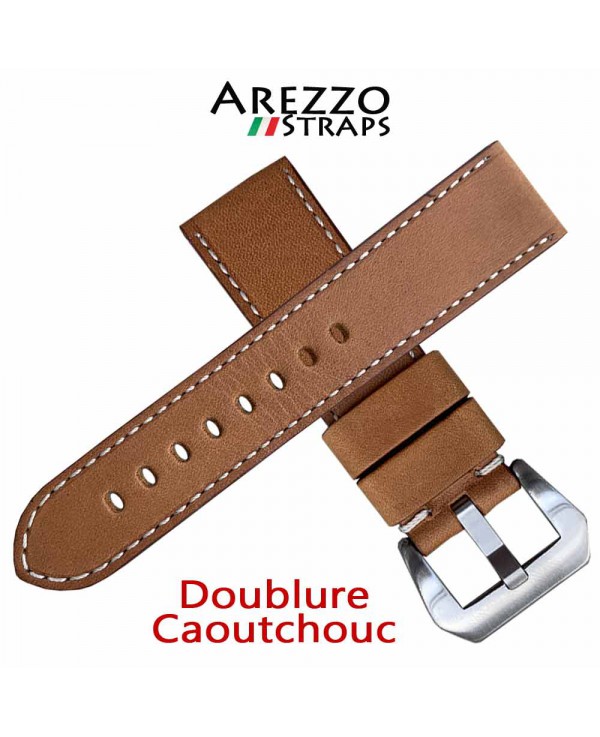 Bracelet Arezzo MILITARE 24mm beige montre panerai