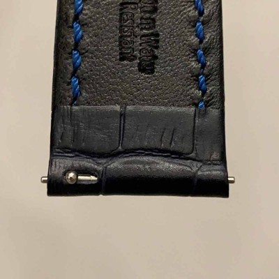 Watchstrap Hirsch Grand Duke Blue 24mm