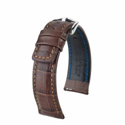 Bracelet Hirsch Grand Duke marron 20mm