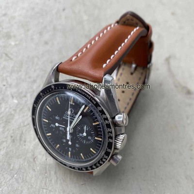 Watchstrap Hirsch Heavy Calf gold brown 22mm