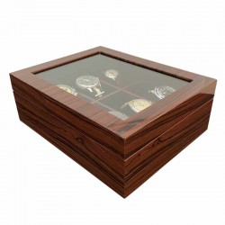 watch box 6 watches makassar wood