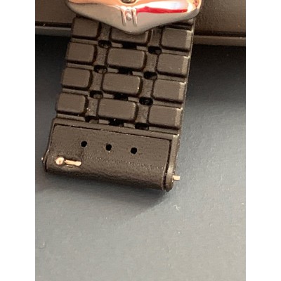 Watchstrap Hirsch JAMES Performance black 22mm