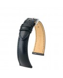 Bracelet Hirsch SIENA Noir 18mm cuir toscan