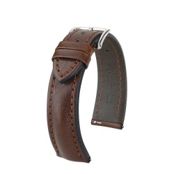 Bracelet Hirsch LUCCA Marron Foncé 22mm