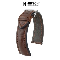 Bracelet Hirsch LUCCA Marron Foncé 22mm