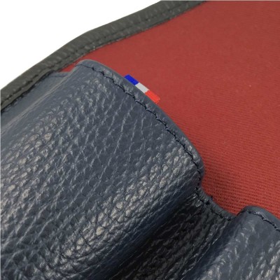 Leather pouch for 6 watches Grandval Blue