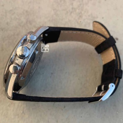 Bracelet Hirsch OSIRIS Nubuck black 20mm