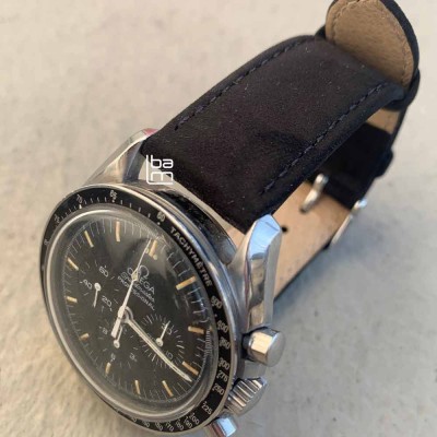 Bracelet Hirsch OSIRIS NUBUCK noir 20mm