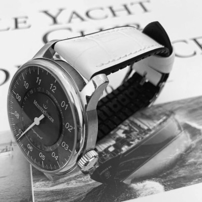 Watchstrap Hirsch PAUL 20mm white size M
