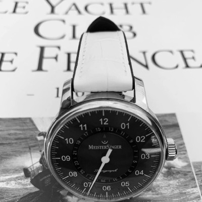 Watchstrap Hirsch PAUL 20mm white size M