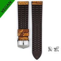 Bracelet Hirsch LEAF VEGAN 20mm brown