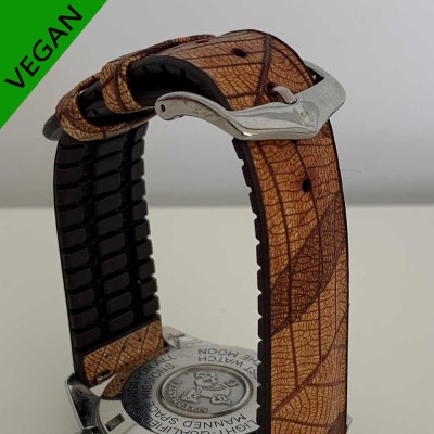 Bracelet Hirsch LEAF VEGAN 20mm brown
