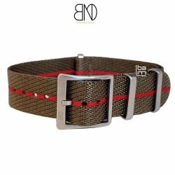 NATO CONCEPT kaki rouge 20mm bracelet nato