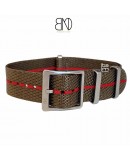 NATO CONCEPT kaki rouge 20mm bracelet nato