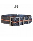 NATO CONCEPT gris filet beige rouge 20mm bracelet nato