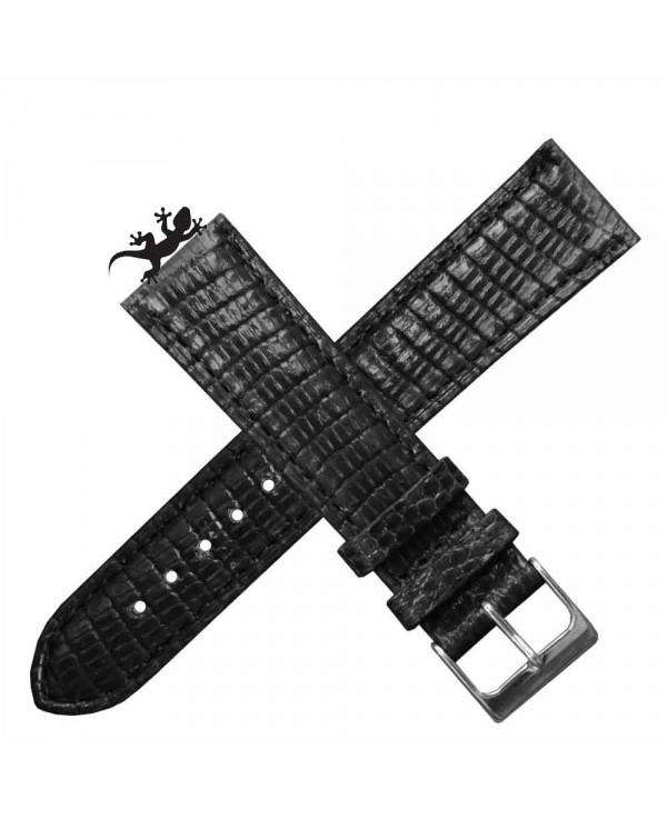 Bracelet montre lezard KOMODO AREZZO noir 20mm
