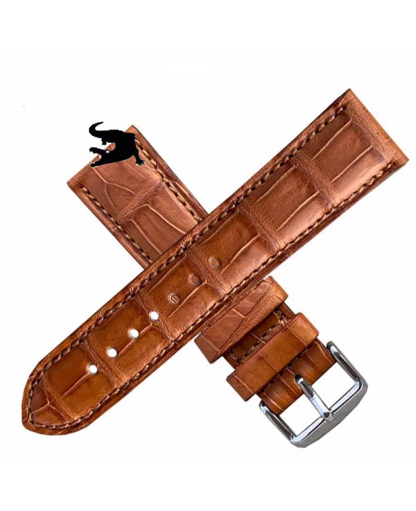 Watch straps red croco Croco Watch strap | Septième largeur