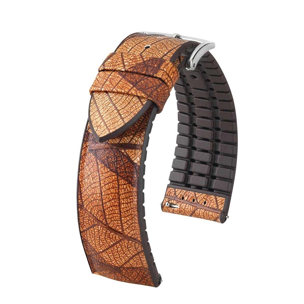 Bracelet Hirsch LEAF VEGAN 20mm brown