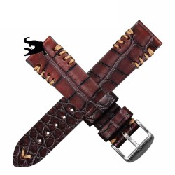 Arezzo DARKGATOR crazy 20mm Alligator Marron