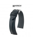 Bracelet Hirsch LUCCA noir  20mm cuir toscan