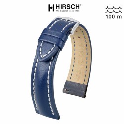 Bracelet Hirsch Heavy Calf Bleu Breitling 18mm