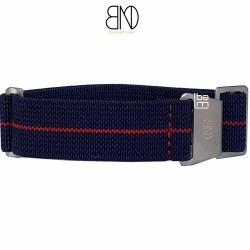 bracelet parachute marine nationale nato 20mm bleu et rouge