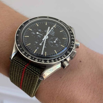 Marine Nationale 20mm kaki red Paratrooper Nato bracelet