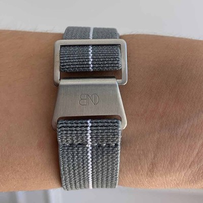 Marine Nationale 20mm Grey Paratrooper Nato bracelet