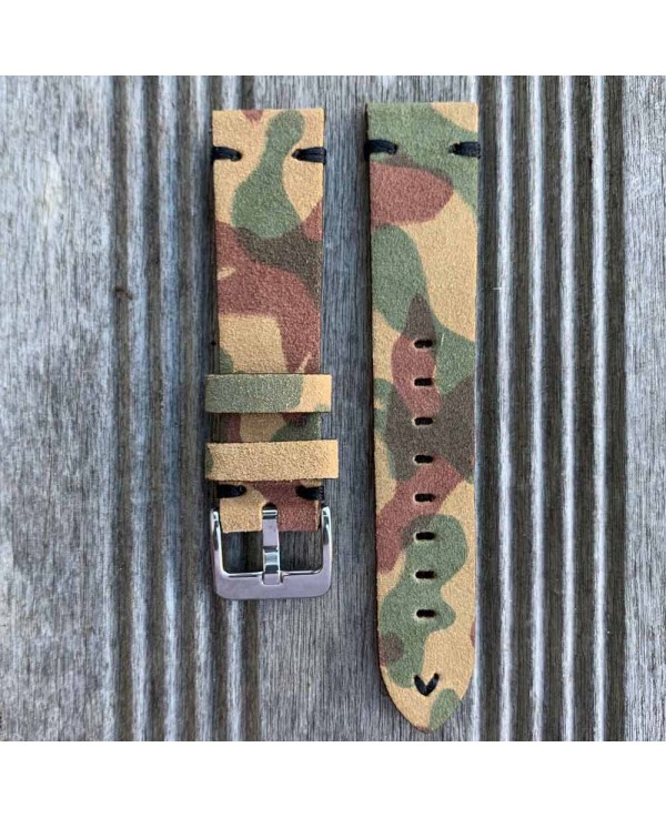 camo watch bracelet nubuck